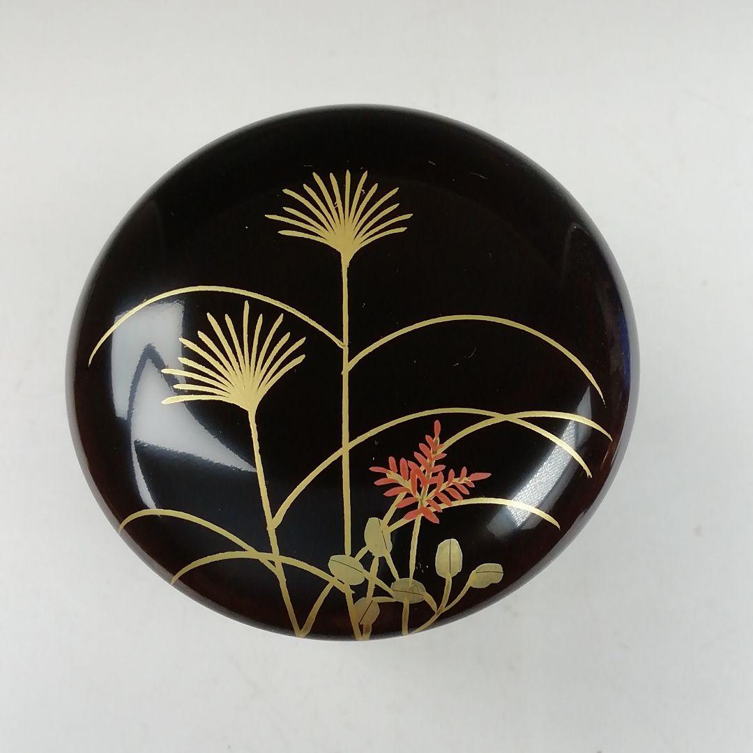 Ｗ３２０　棗　『四季棗』『蒔絵師　中村湖彩 作』　共箱　茶道具