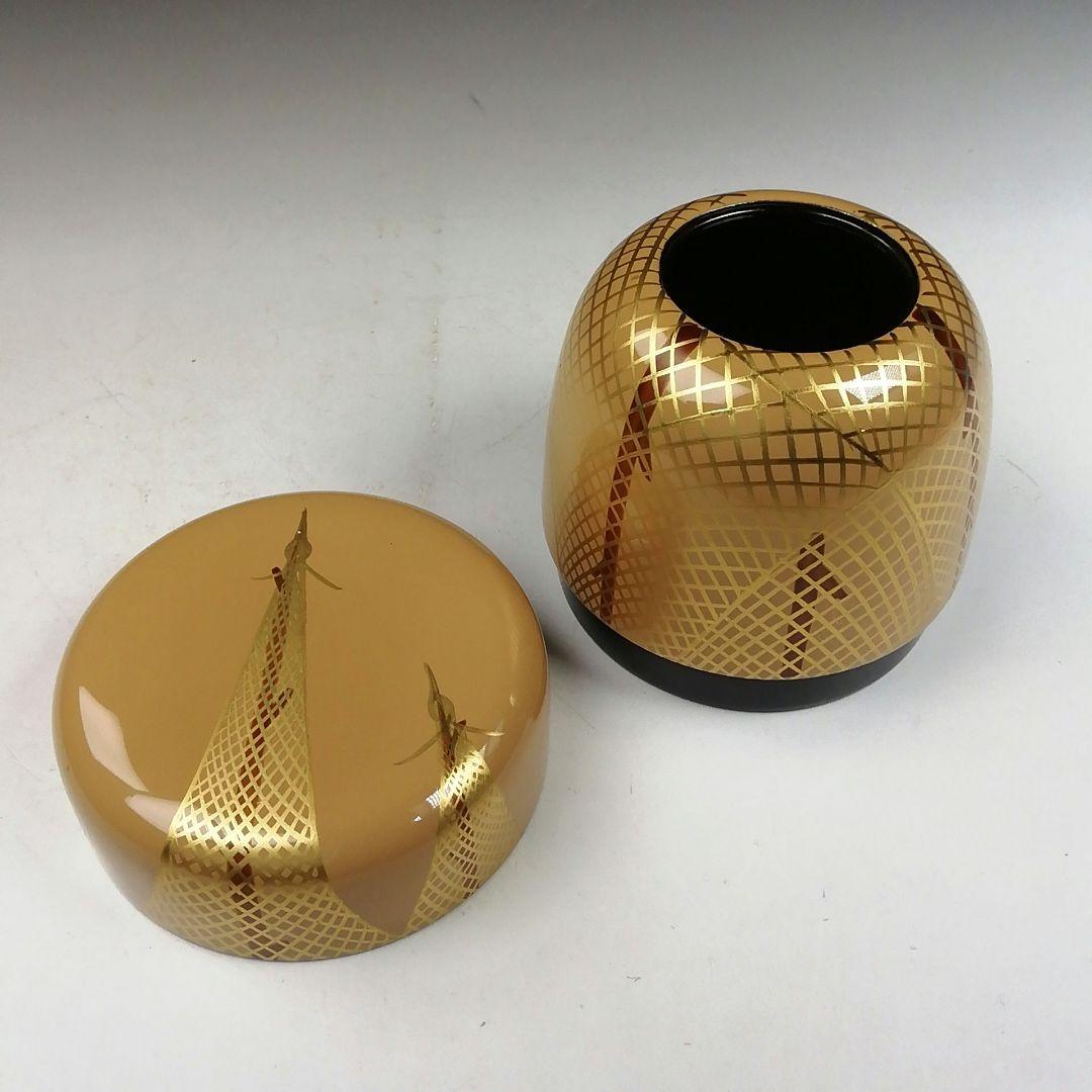 Ｗ３２０　棗　『四季棗』『蒔絵師　中村湖彩 作』　共箱　茶道具