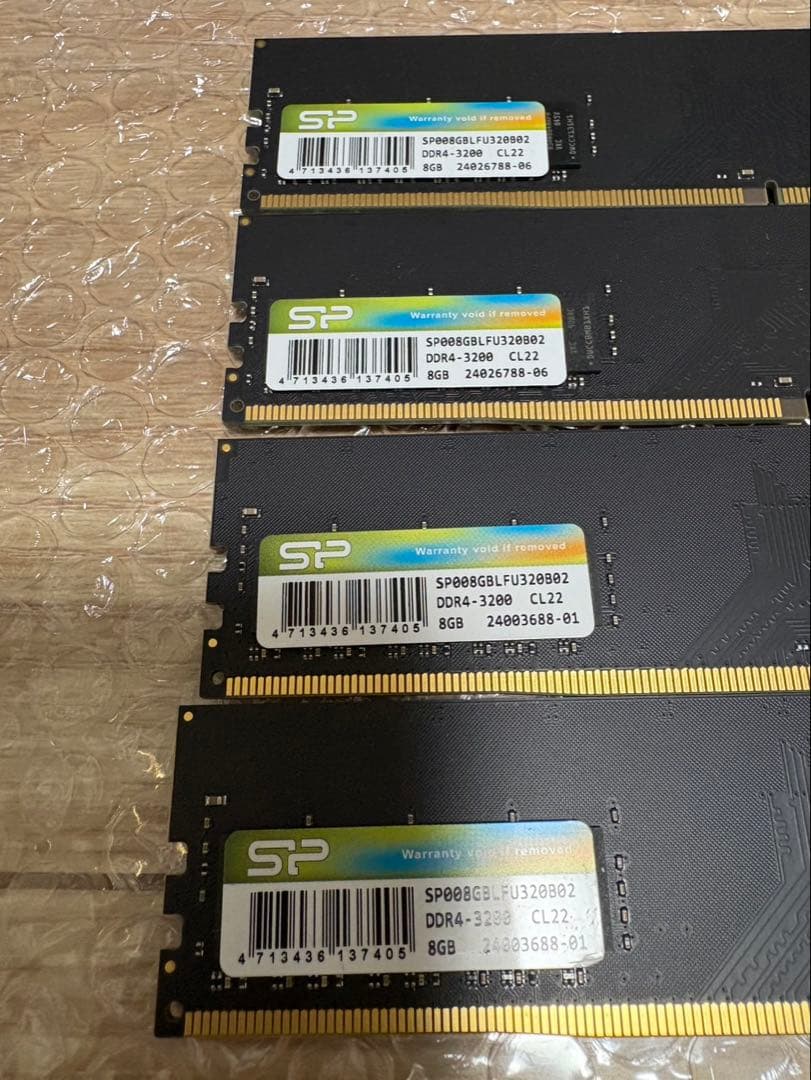 シリコンパワー / SP / 8GB / DDR4 3200 /メモリ6枚組