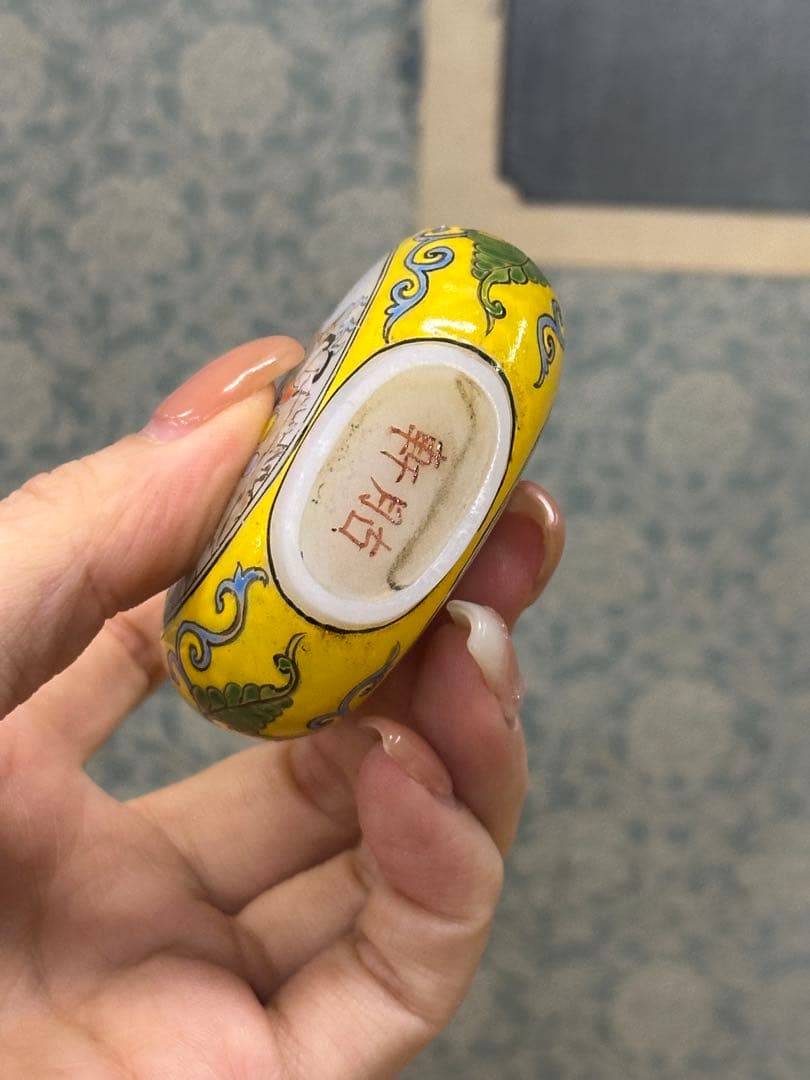 鼻煙壺 色絵 中國古美術 時代物 小物