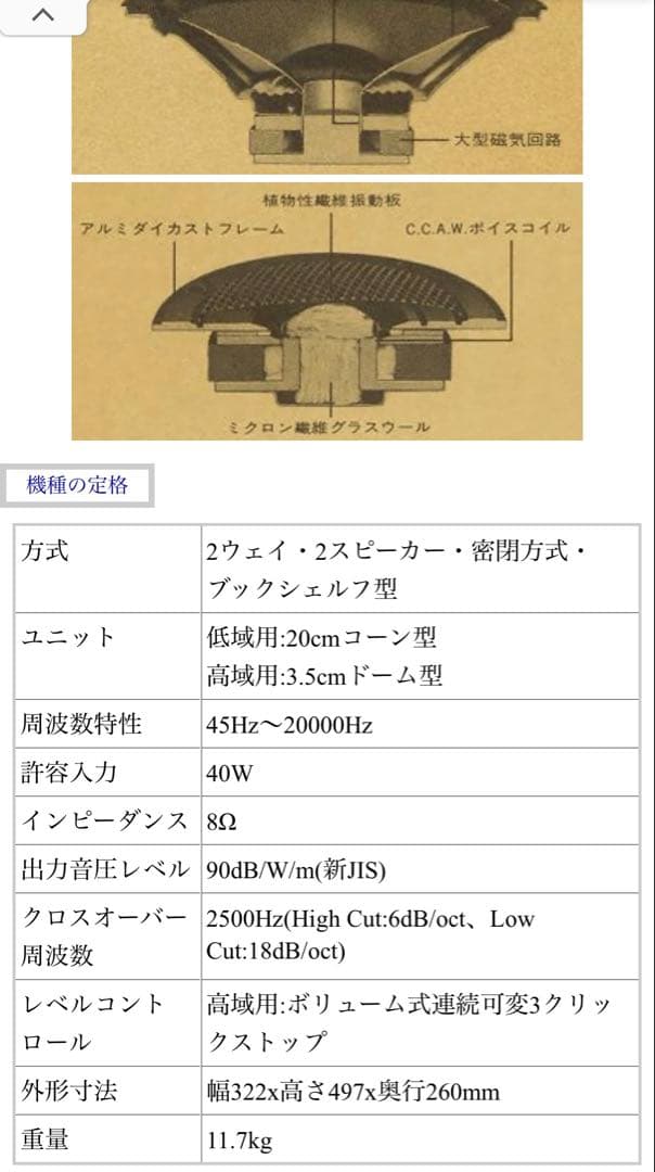 SANSUI SP-65 スピーカー