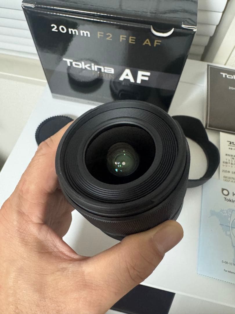 シ*メ様 Tokina FIRIN 20mm F2 FE AF 発売時価格138