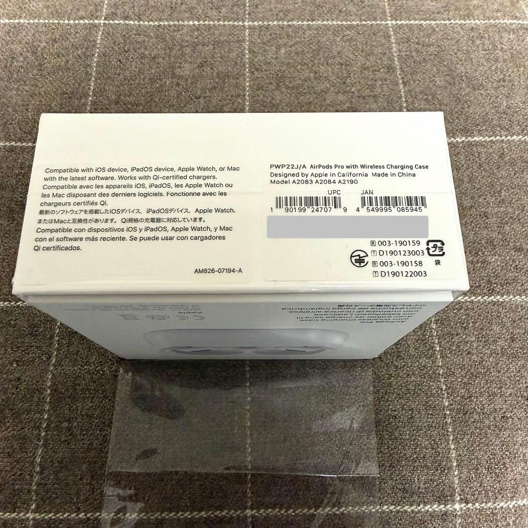 【本体】Apple純正 AirPods Pro一式 イヤーチップ＆ケーブル未使用