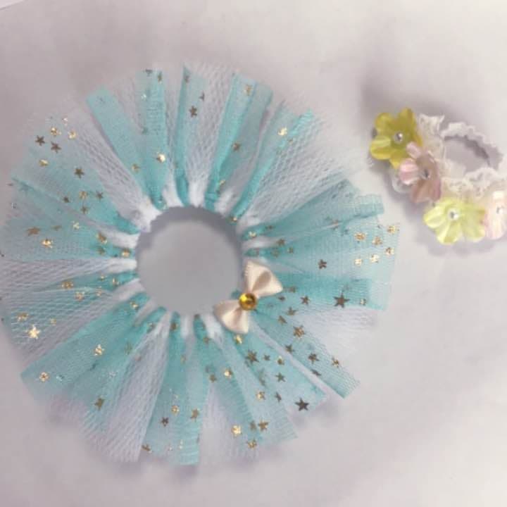 【108】¥650 ステラルー♡コスチューム♡ぬいば♡チュチュ♡花かんむり