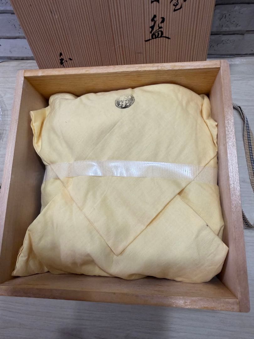 「金銀一双」 嶋台茶碗　川崎和楽　茶道具　(元箱有り) 美品