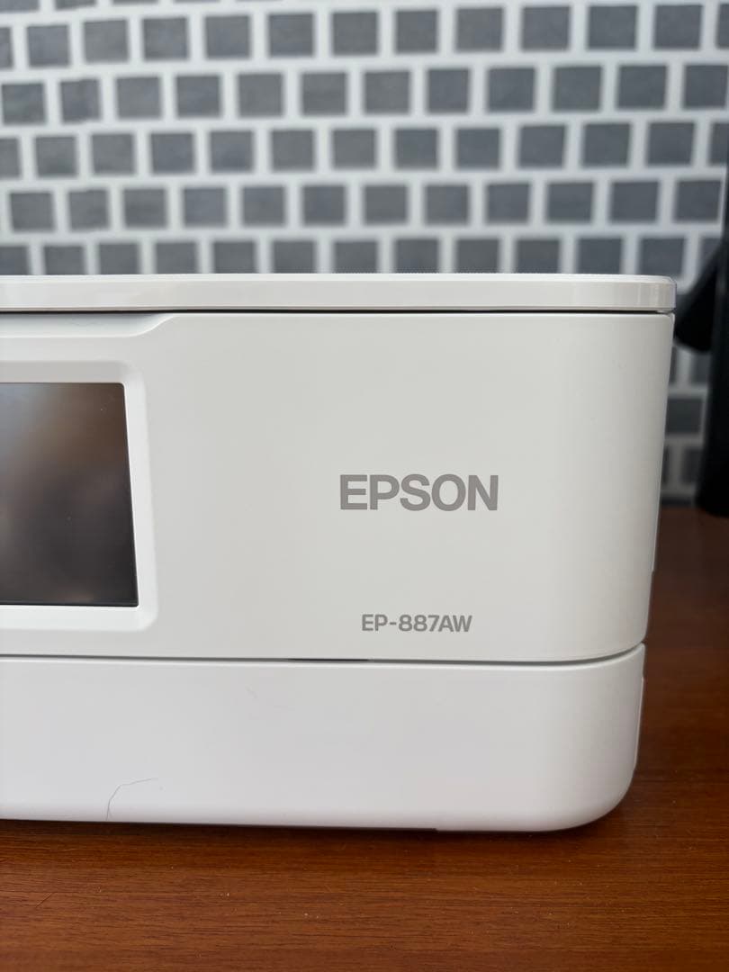 最終値下げ！EPSON EP-887AW インクジェットプリンター+正規インク付