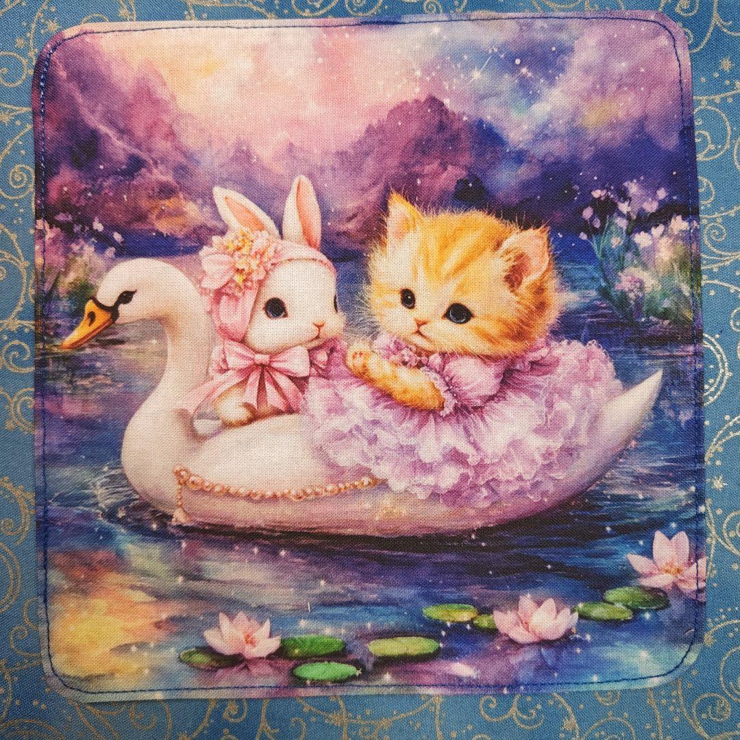 ラヴィ　ハンカチ　ねこちゃん柄　20枚