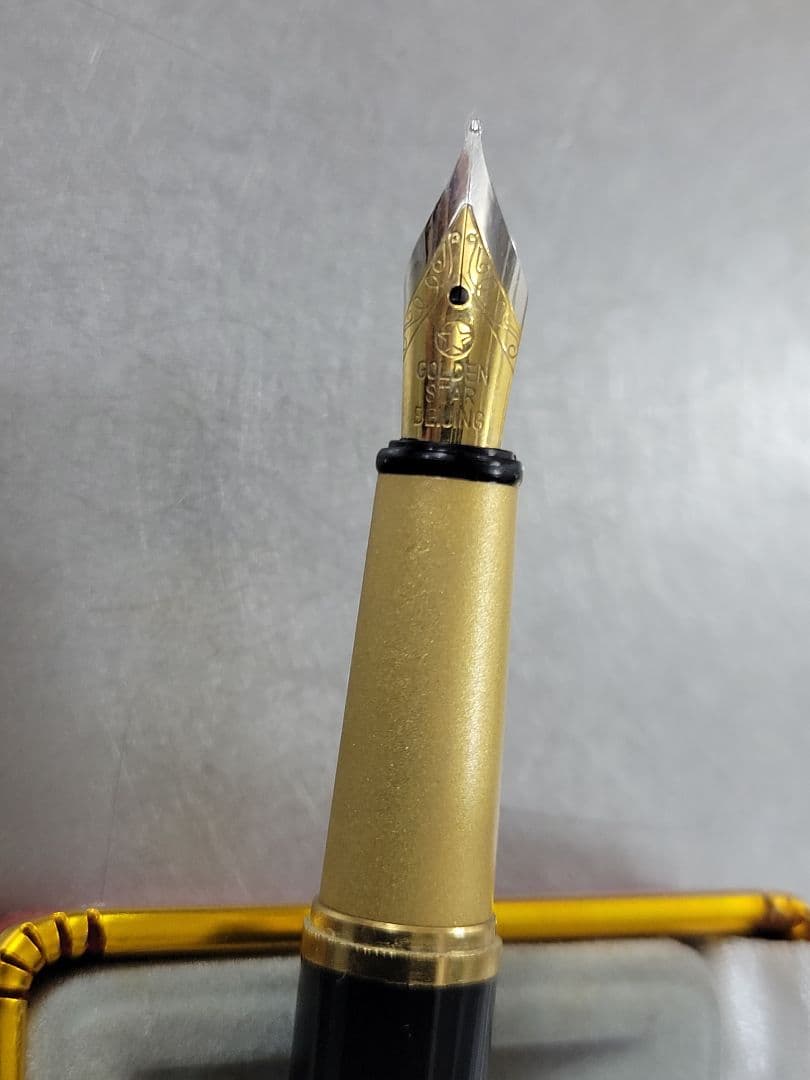 LGMazak 万年筆 黒 ゴールド　ボールペン2本セット