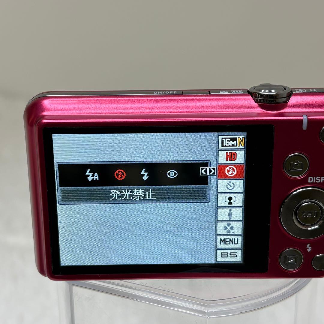 美品　CASIO カメラ　エクシリム　EX-Z900 レッドコンデジ　動作品