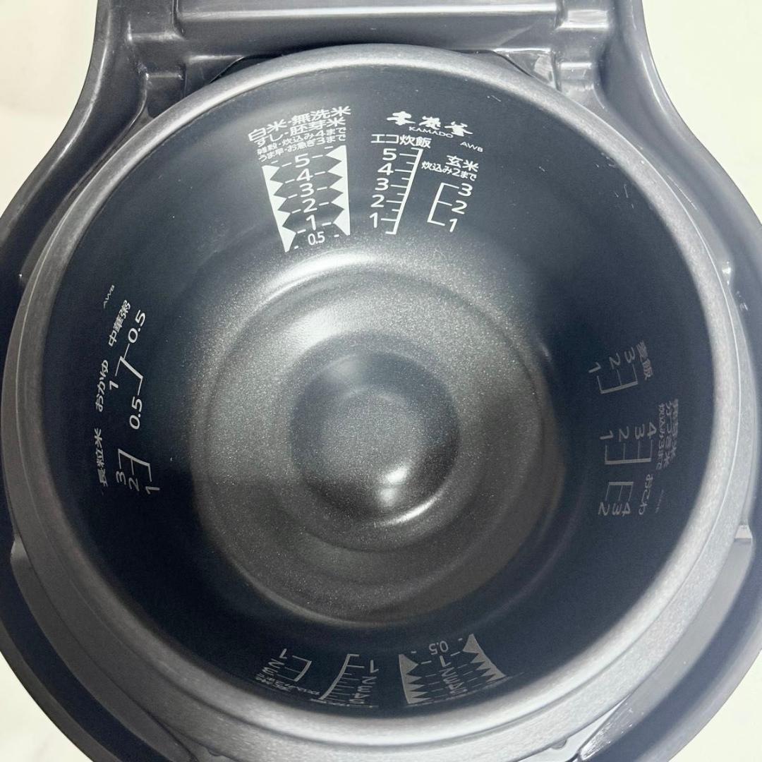 【美品】三菱電機 本炭窯 KAMADO IHジャー炊飯器 NJ-AWB10-B