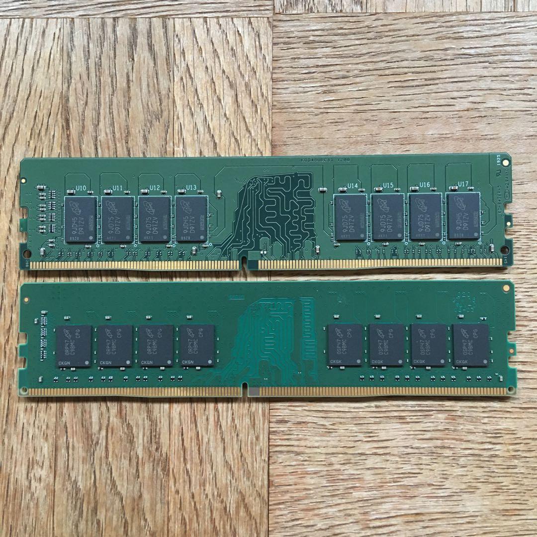 Crucial 32GB DDR4 2666MHz 16G ２枚組