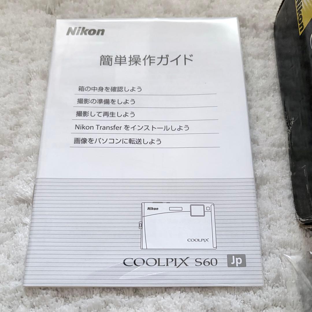 極上品【動作確認済】Nikon ニコン COOLPIX S60 レトロコンデジ