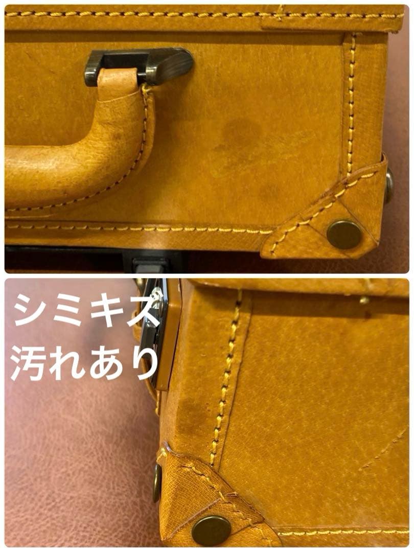 シフレ ユーラシア トランク キャメル 1点キャリーバッグ　豚革　レザー