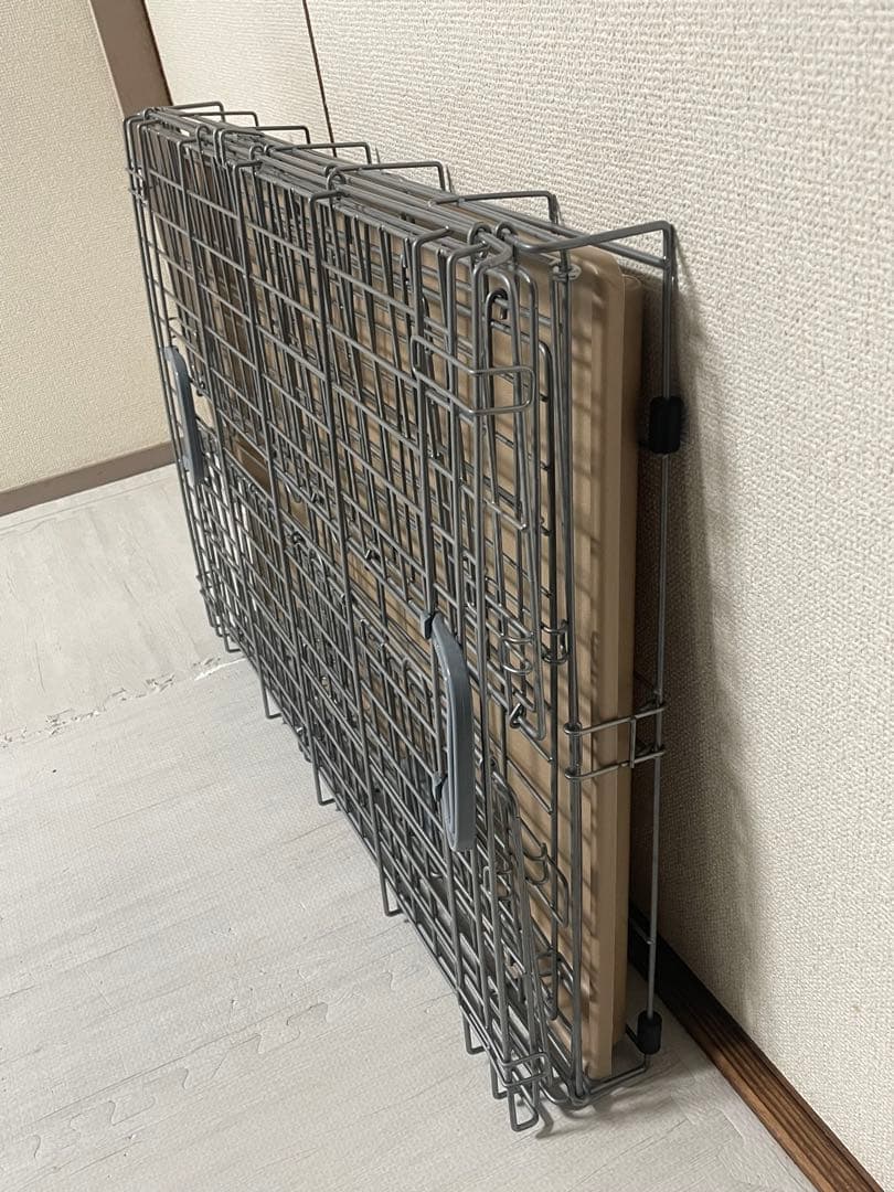 猫 小型犬 ケージ 約55×73×60cm 折りたたみ式 トレー付き コンパクト