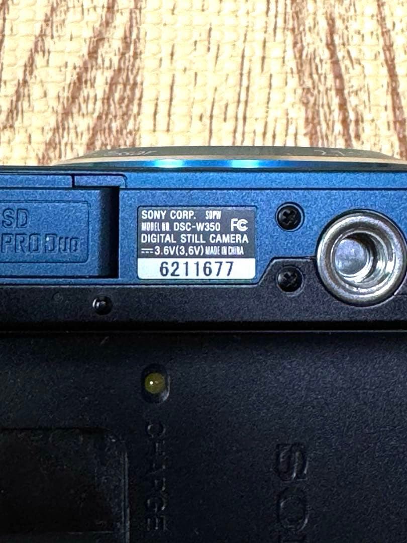 SONY Cyber-shot DSC-W350 青