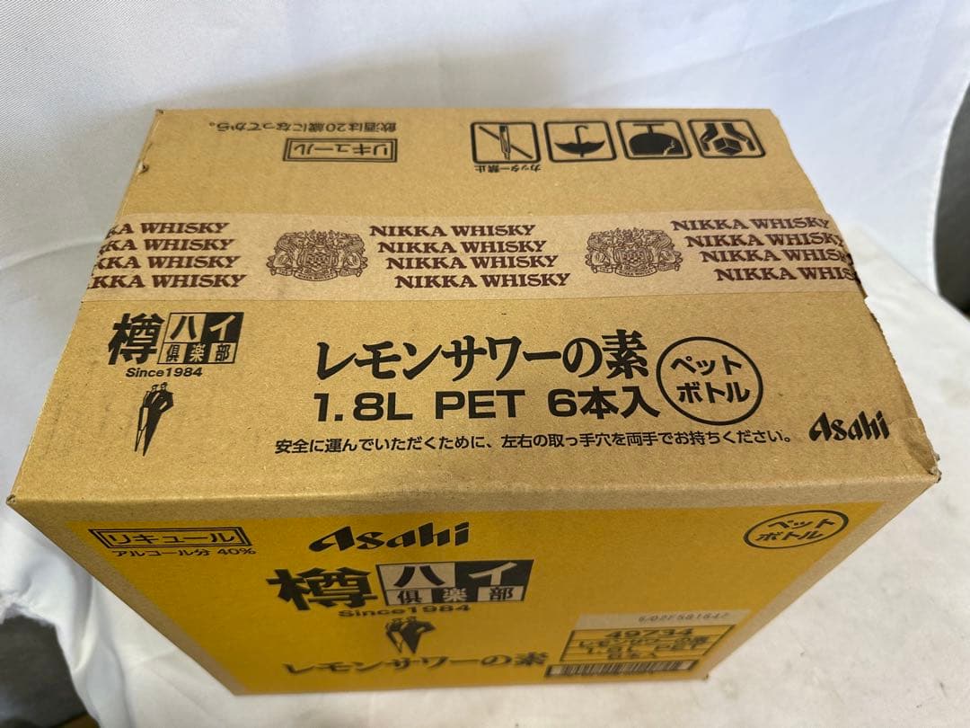 9 格安！アサヒ「樽ハイ倶楽部レモンサワ一の素 1800ml」の6本セット