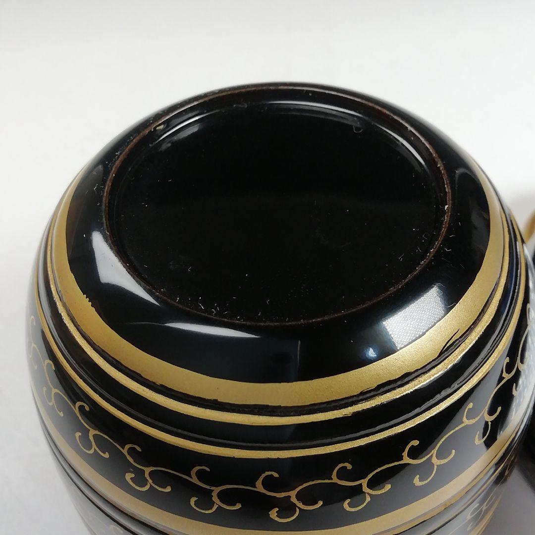 Ｗ３８６　棗　『鵬雲斎好　独楽棗』『新井司峰』　共箱　茶道具