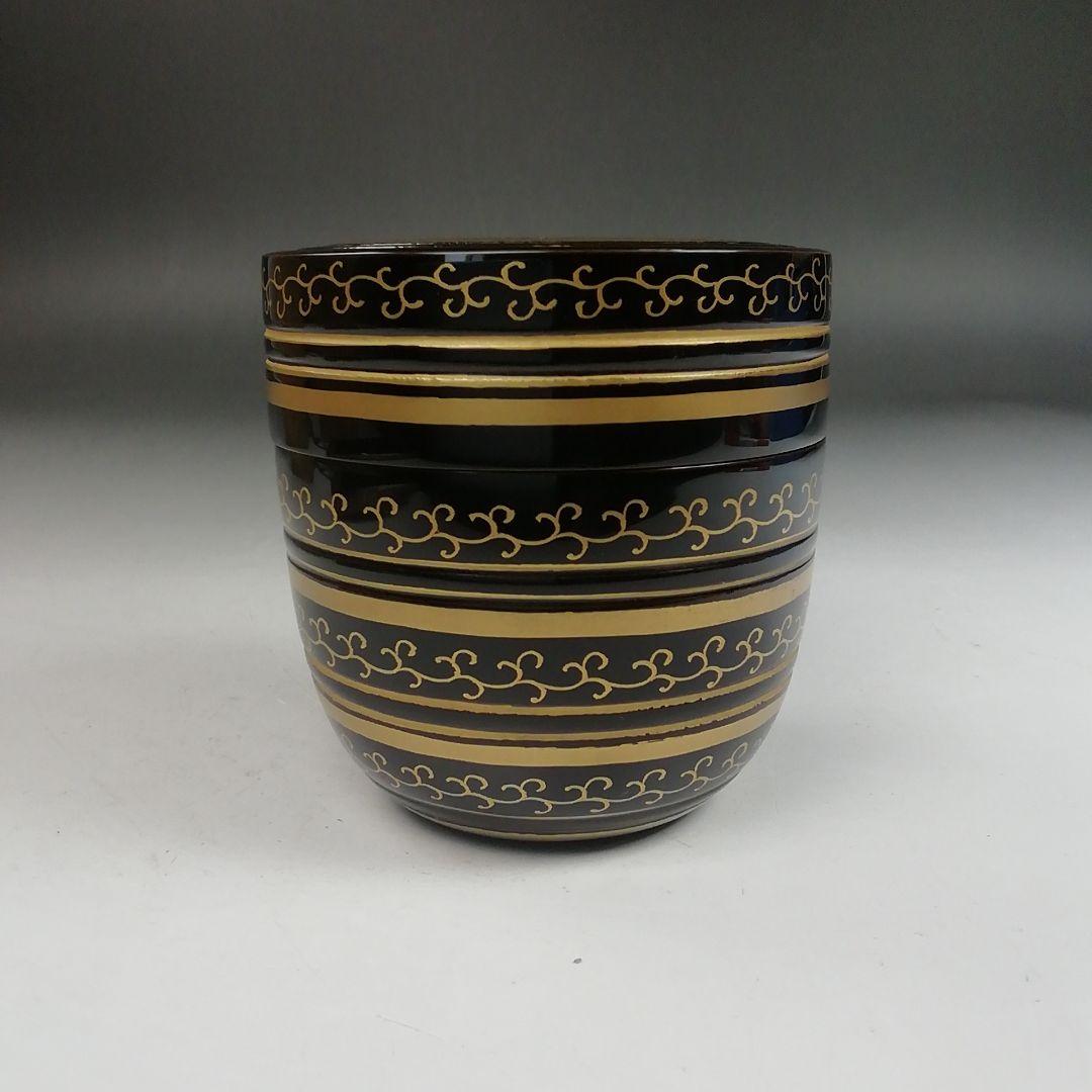 Ｗ３８６　棗　『鵬雲斎好　独楽棗』『新井司峰』　共箱　茶道具