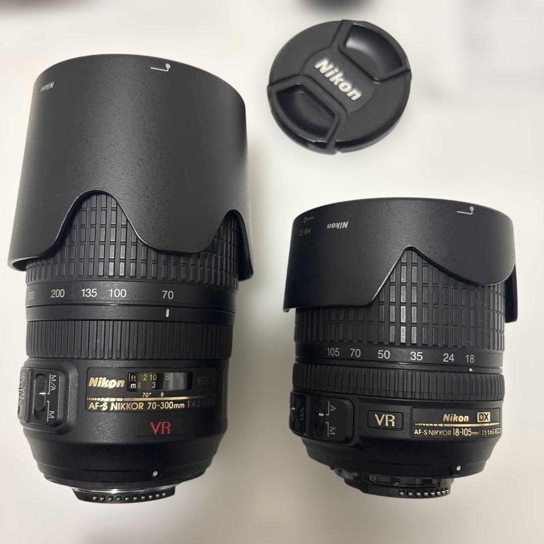 Nikon D90 本体 レンズ2点 フィルター2点 充電機 取説まとめて