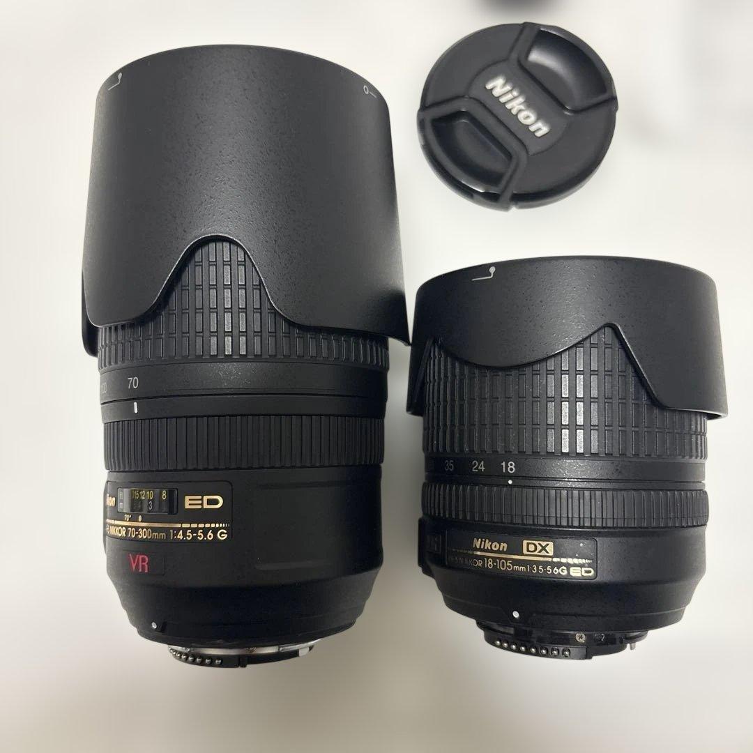 Nikon D90 本体 レンズ2点 フィルター2点 充電機 取説まとめて