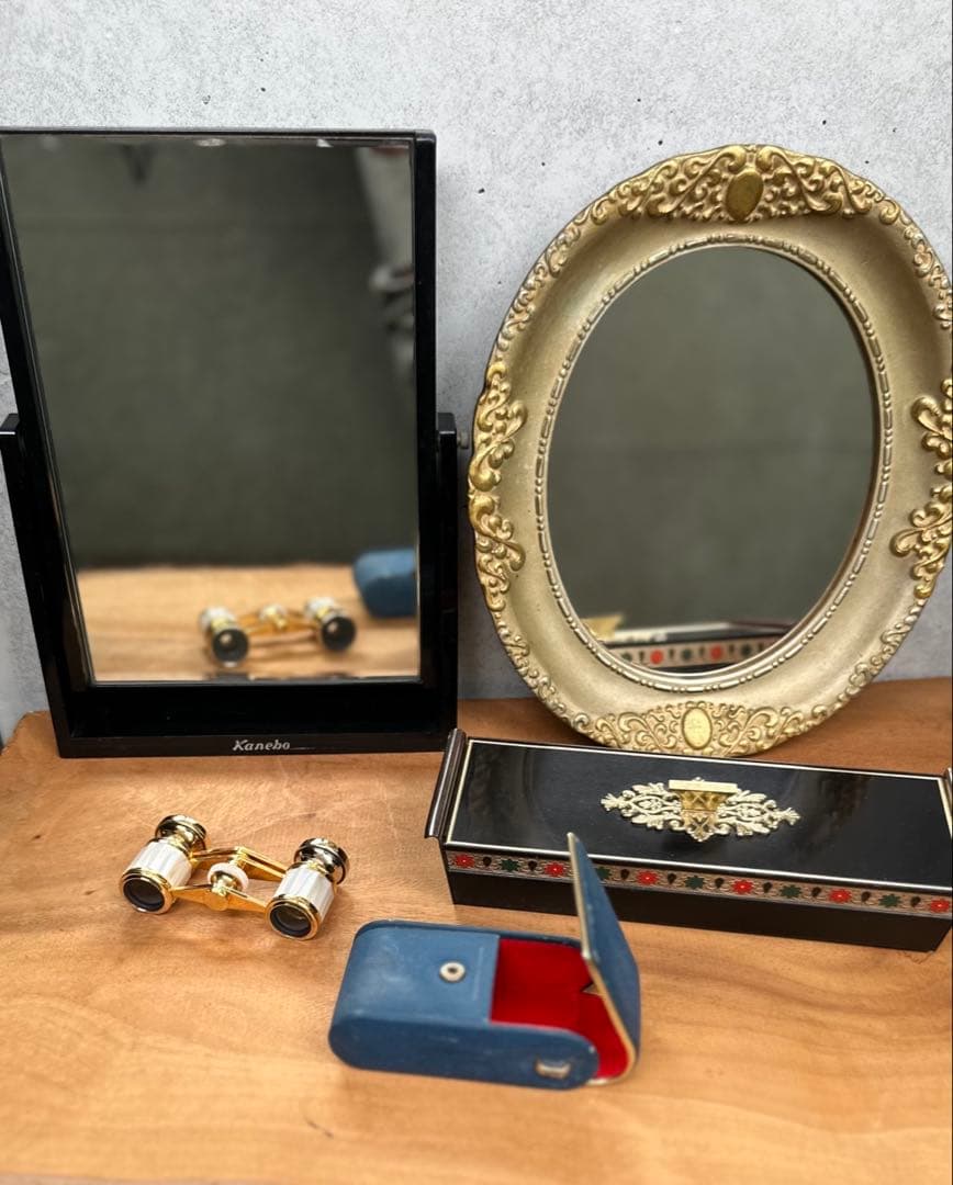 VINTAGE カネボウ化粧品 ウォールミラー オペラグラス Kanebo