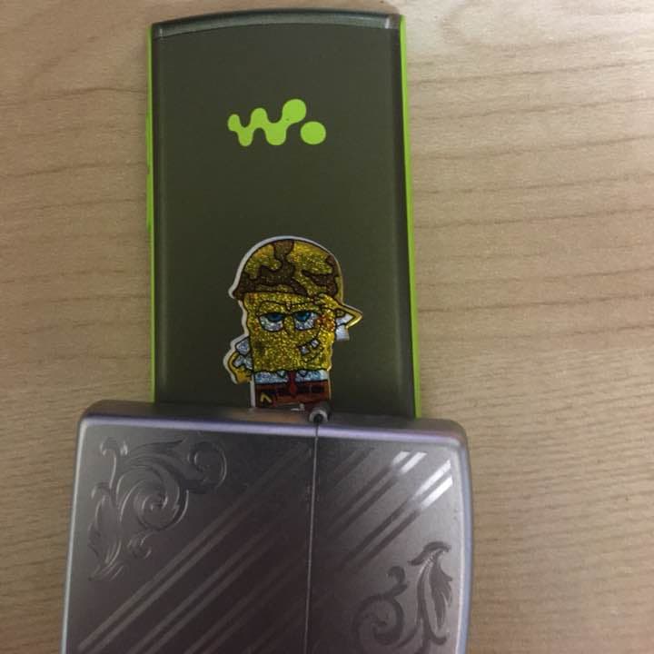 WALKMAN 二台 緑&金