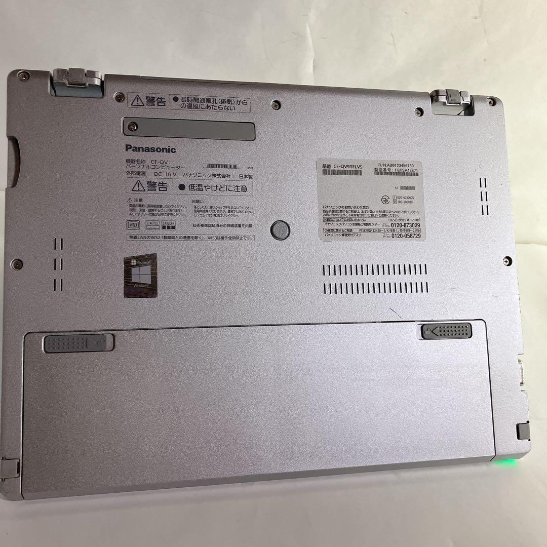 レッツノート QV9 i7-10世代/16G/512G/LTE/顔認証/2in1