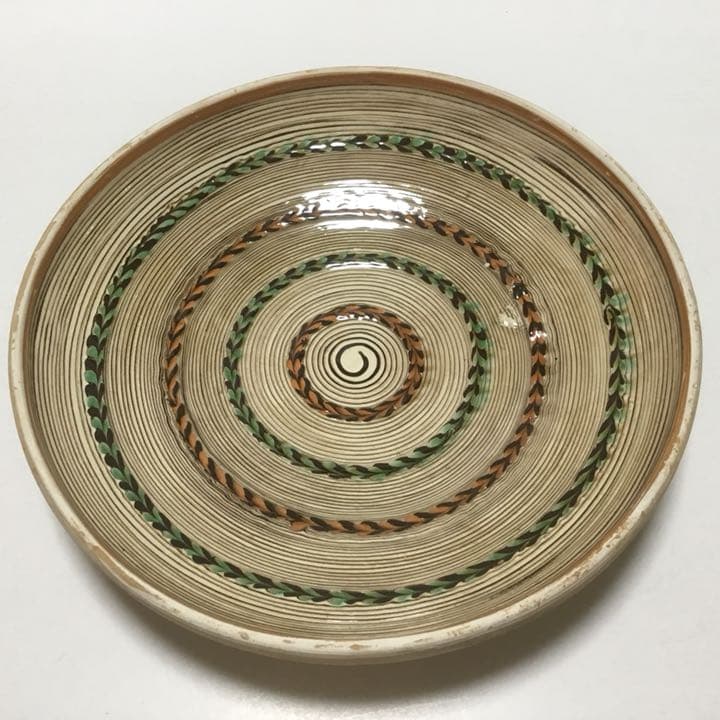 ルーマニア ホレズ窯 ホレズ焼 26cm 新品 伝統工芸 美しい文様 レア 希少