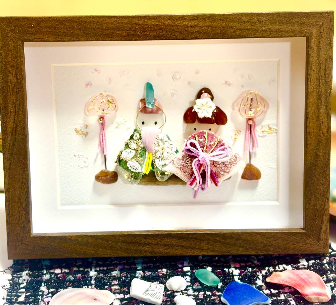 seaglass art ✴︎海の宝石〜桜咲くひな祭り〜 №03