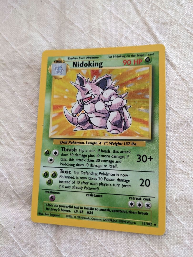 英語版初期　ポケモンカード　Nidoking holo