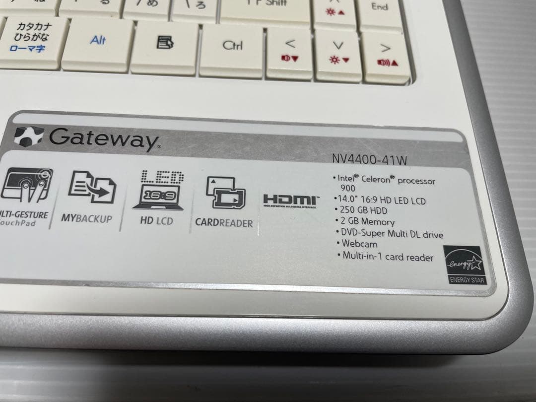 【680】Gateway NV4400-41W Win10 SSD office