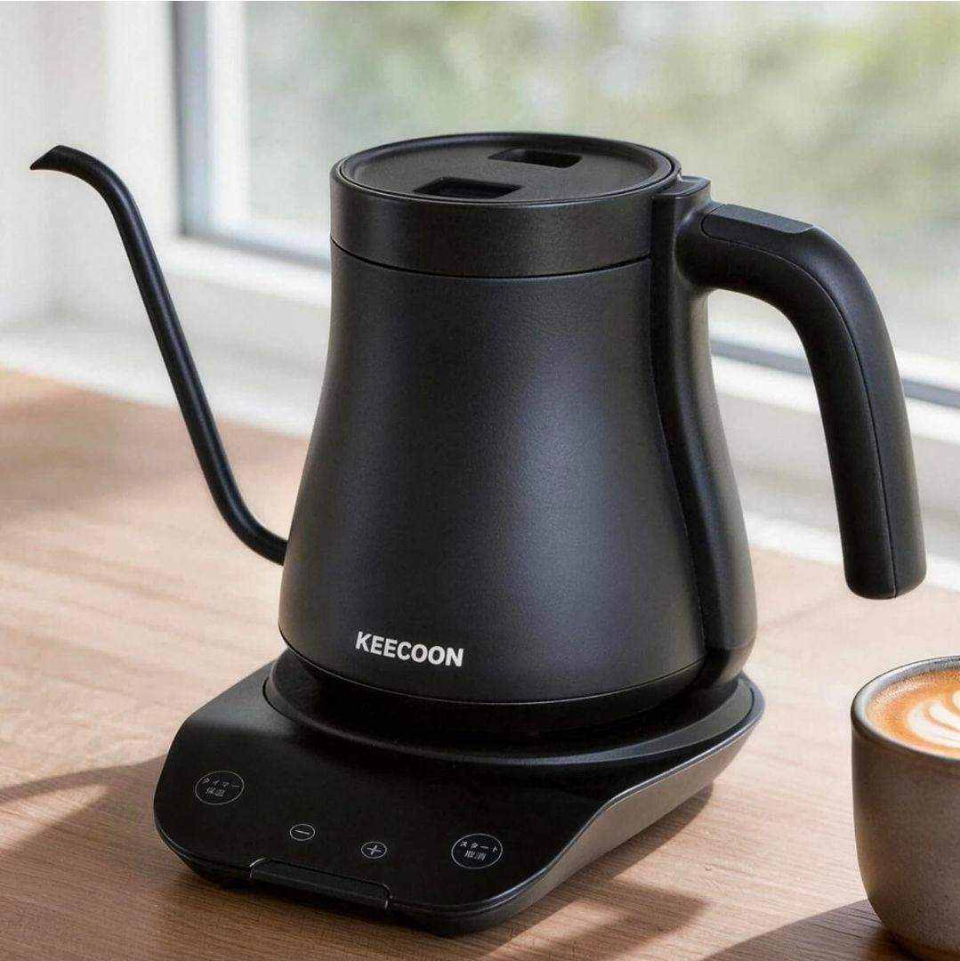 電気ケトル 900ml 温度調整　保温機能機能付き コーヒー　ドリップケルト