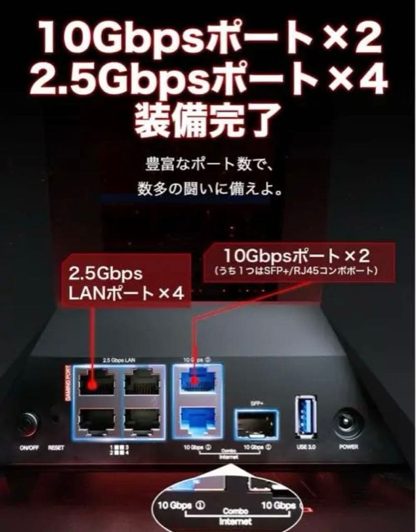 TP-Link BE19000 Archer GE800 ゲーミングルーター