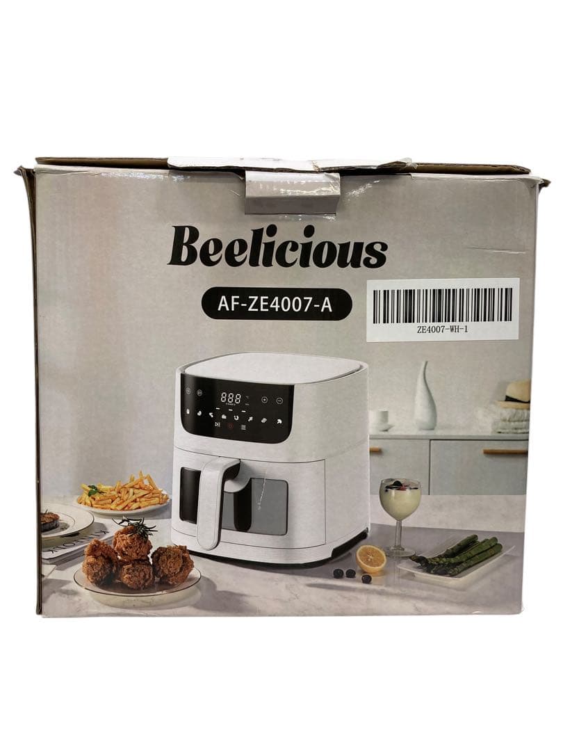【開封・未使用】Beelicious ノンフライヤー 4.5L 可視窓 ホワイト