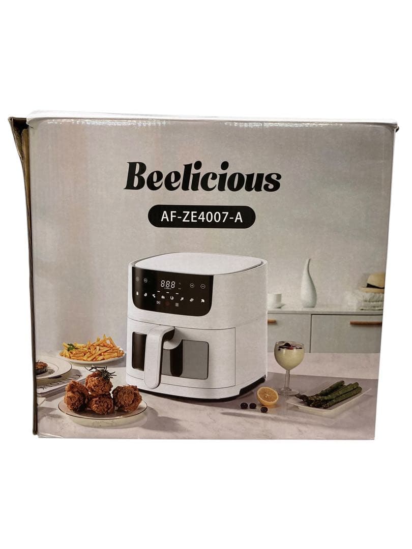 【開封・未使用】Beelicious ノンフライヤー 4.5L 可視窓 ホワイト