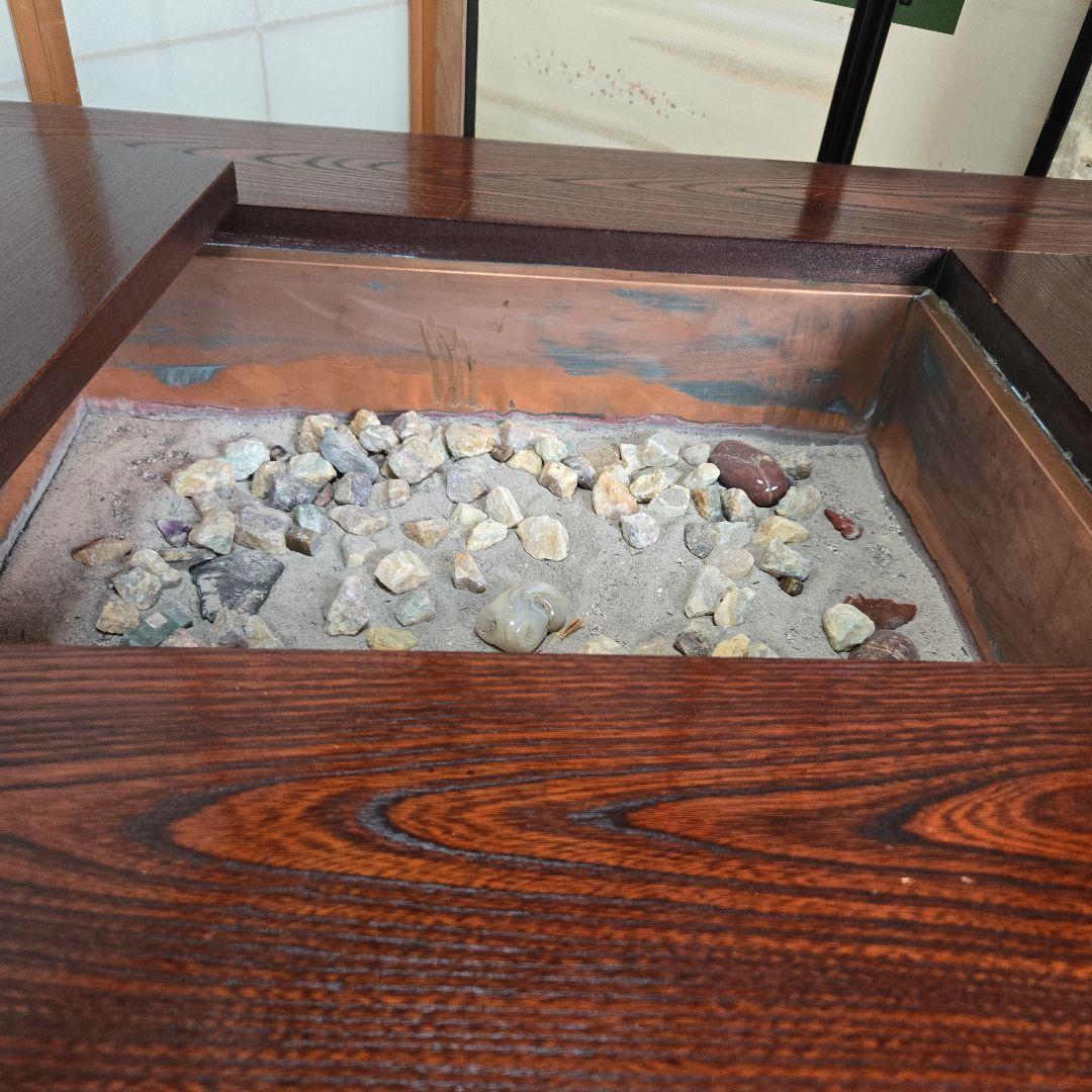お*ん様 木製座卓囲炉裏 引き出し付き(火箸付き)