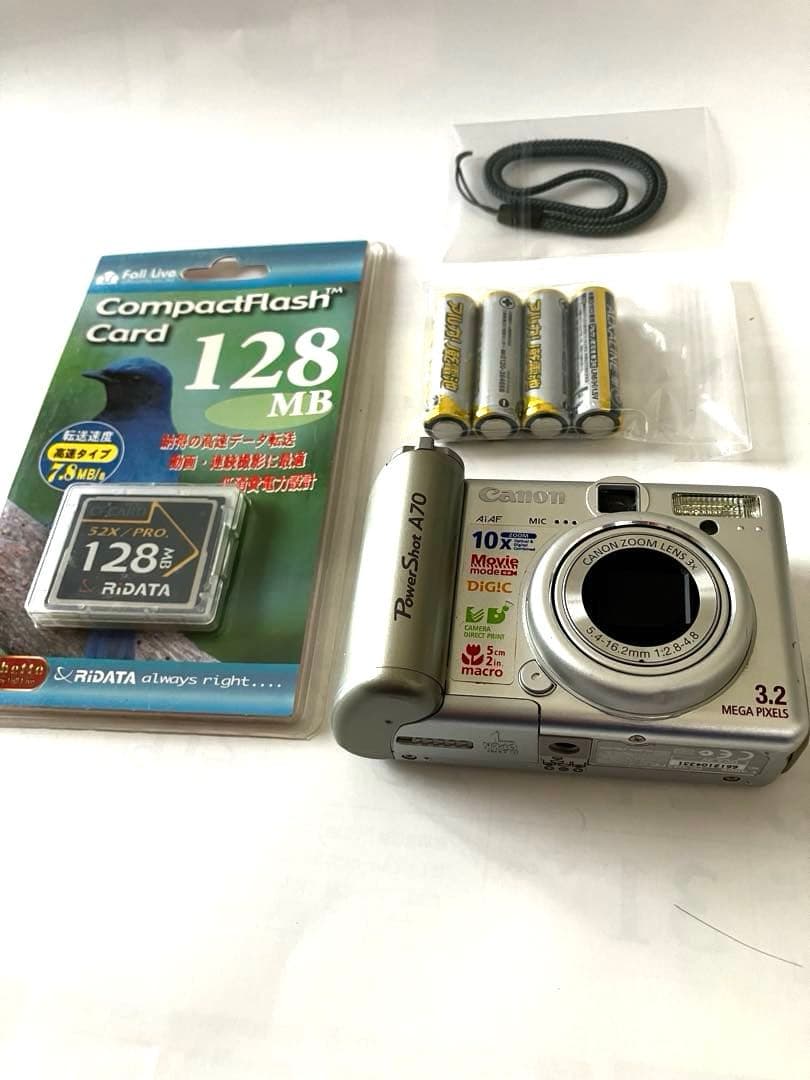 Canon PowerShot A70 コンパクトデジタルカメラ【乾電池稼働品】
