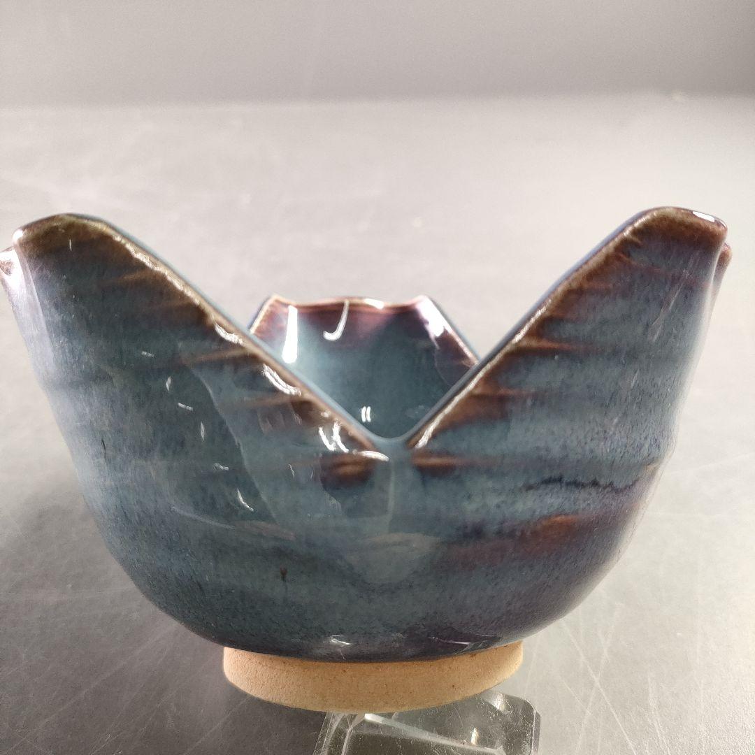 A884-6/清水六兵衛 造/紫翠釉向付/5客/盛鉢/飾皿/小鉢/