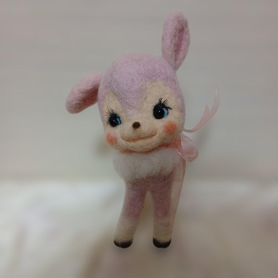作家様　羊毛フェルト　バンビ