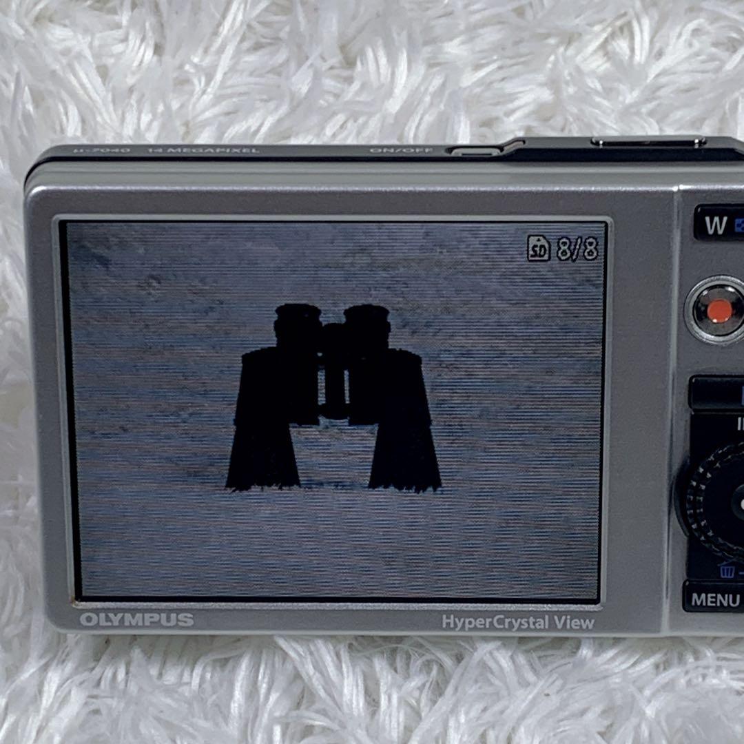 【新品同様品】OLYMPUS μ-7040 ピンク 外箱付 コンデジ