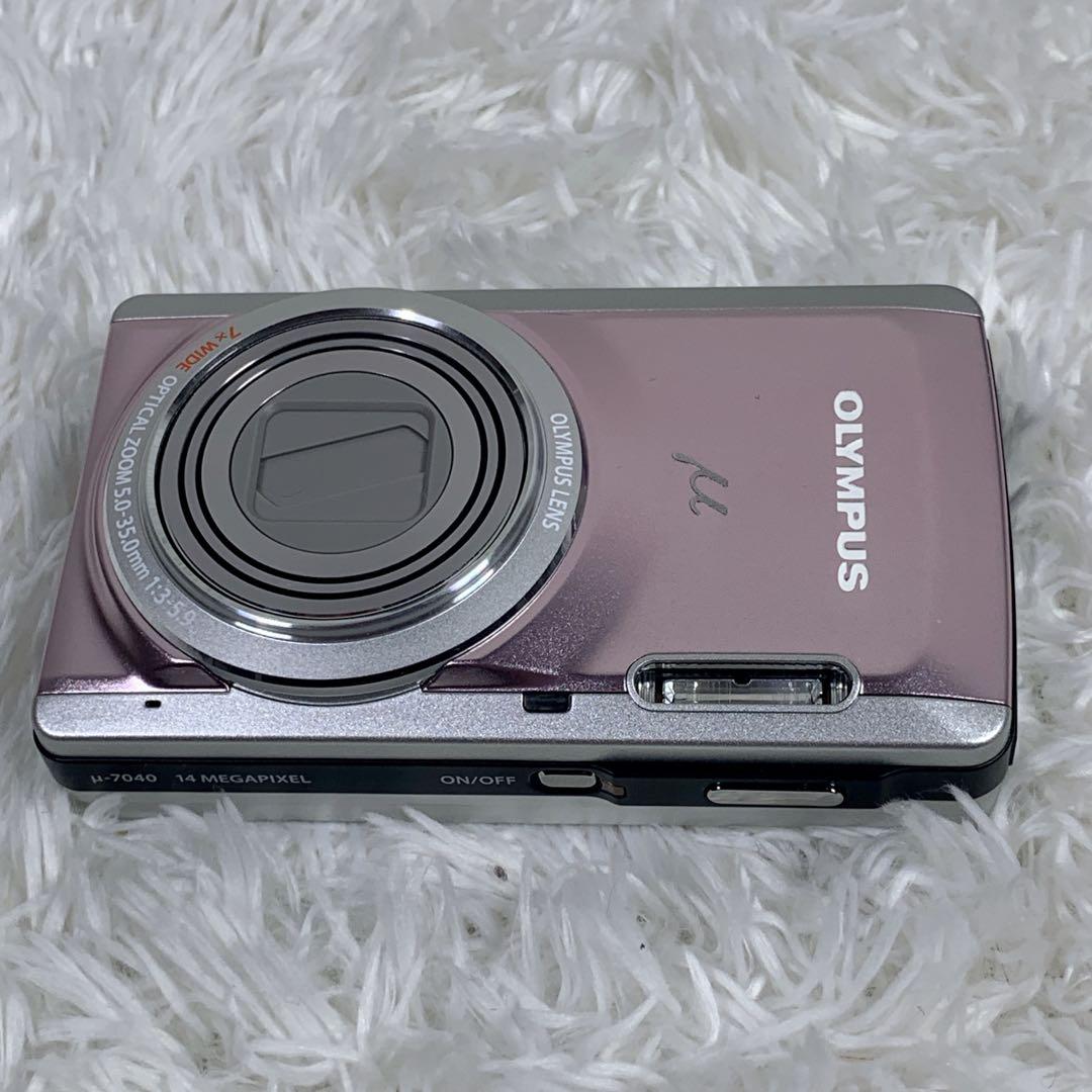 【新品同様品】OLYMPUS μ-7040 ピンク 外箱付 コンデジ