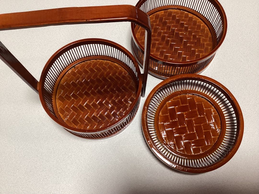手付き茶籠　【未使用品】