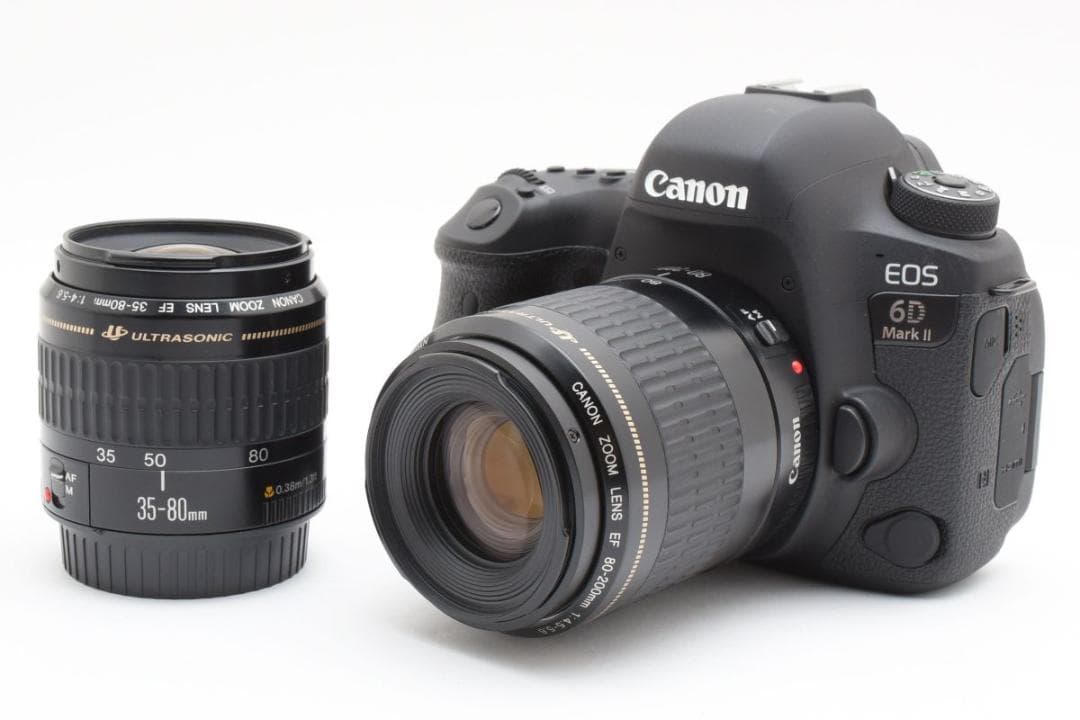 超美品　800ショット EOS 6D Mark II　ダブルレンズ　一眼レフ