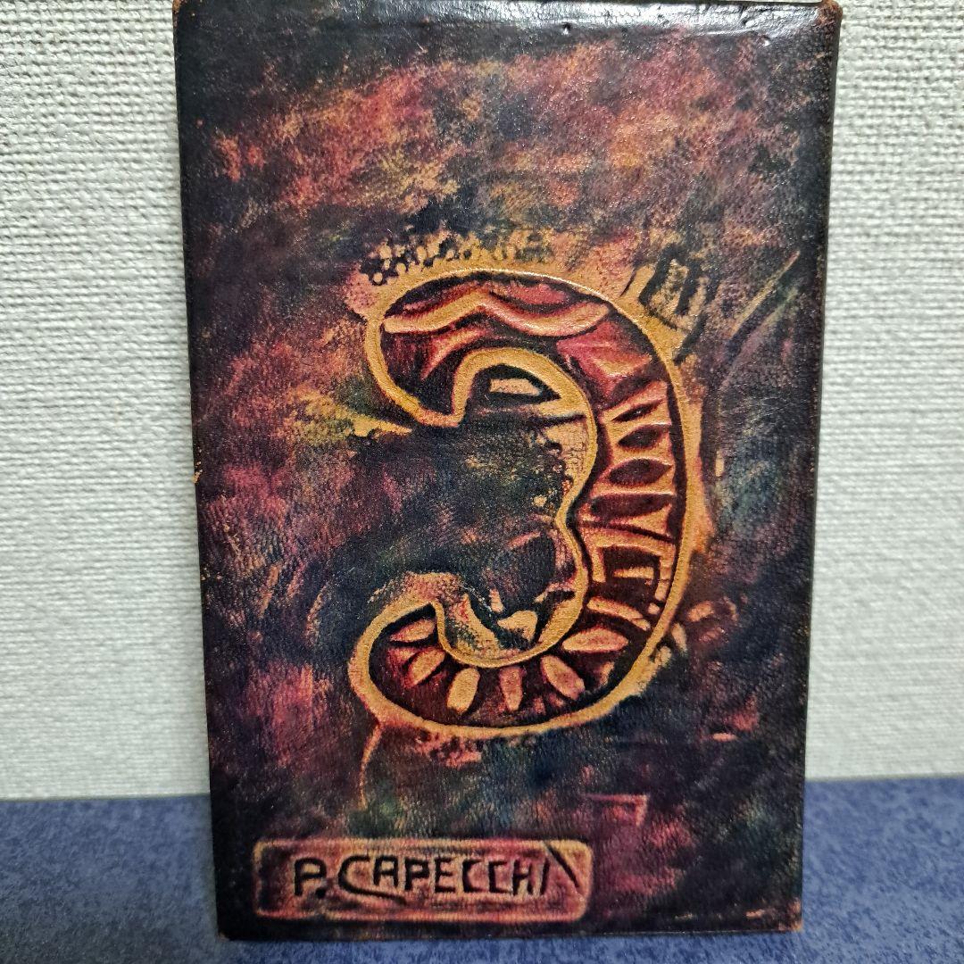 稀少　ピエロ・カペッキ工房　P.CAPECCHI アドレス帳　革工房