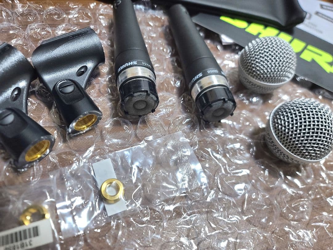 新品 SHURE SM58 LCE ダイナミックマイク 2本セット