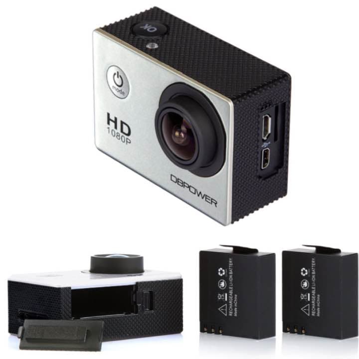 DBPOWER ウェブカメラ 12mp フルhd カラーシルバー
