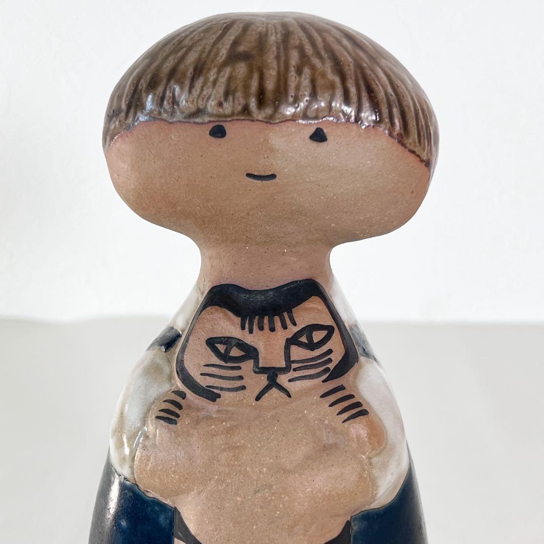 リサラーソン ペレ Pelle Gustavsberg 北欧 ヴィンテージ 猫