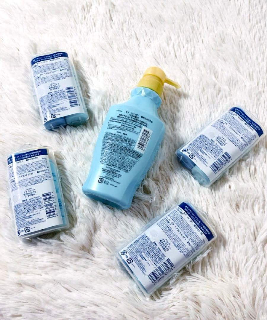Kanebo サラ軽やかさらさらシャンプー本体　400ml &ミニペア4セット