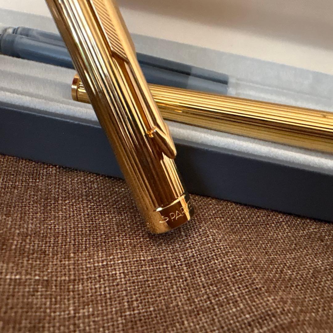 Parker ゴールド 万年筆 カートリッジセット