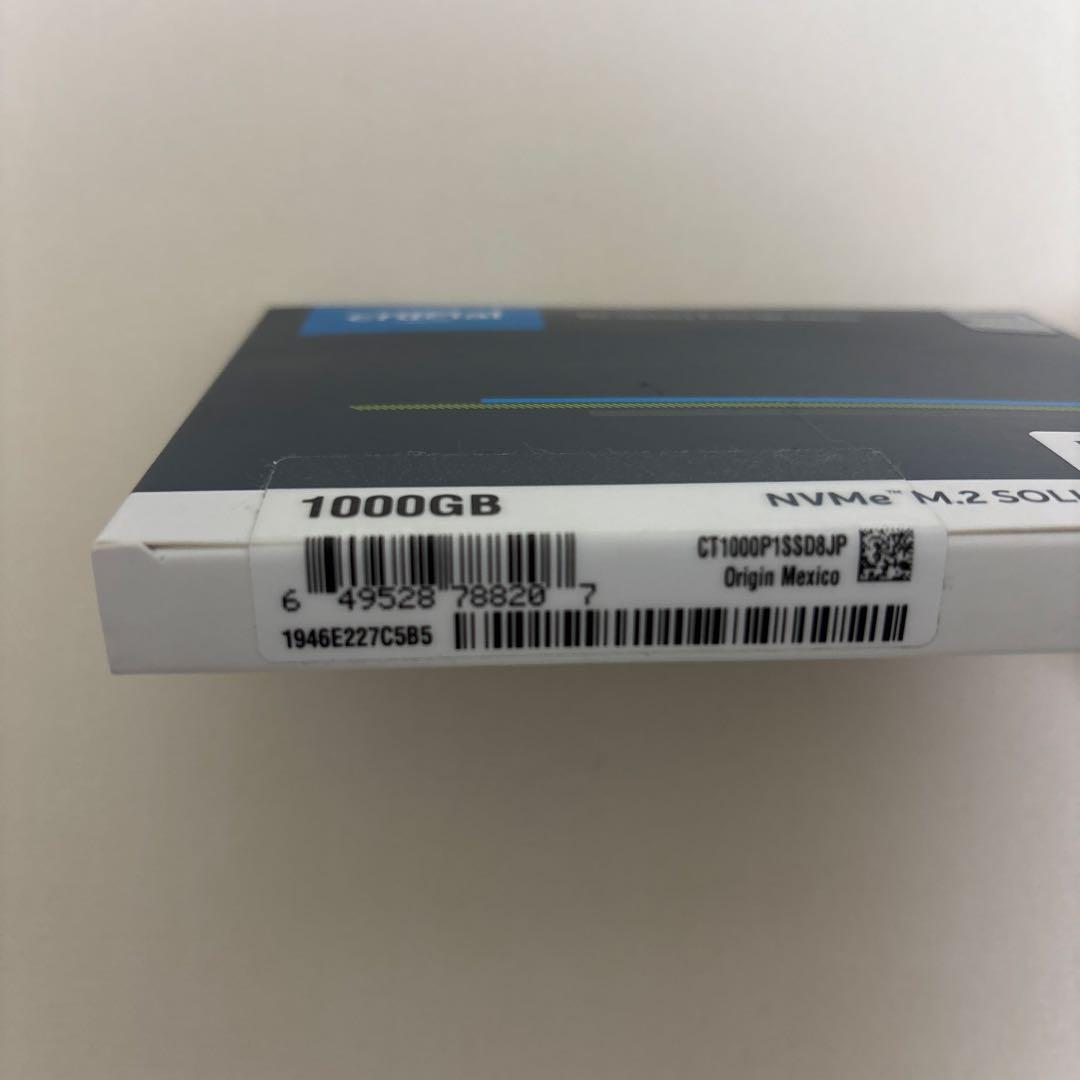 内蔵型SSD crucial P1 1000GB NVMe M.2 SSD